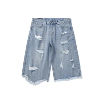 SANTASTIC Denim Shorts Men Blue