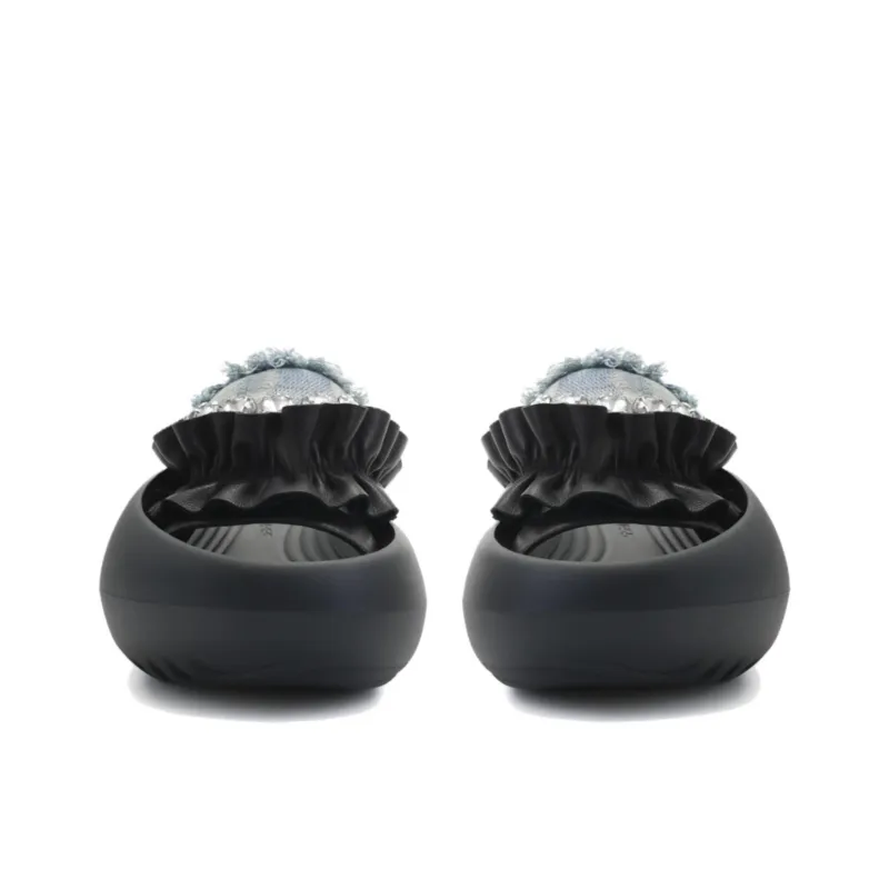 NUTTINESS Abrasion Resistant Cushioning Slide Slippers Women's Black-2