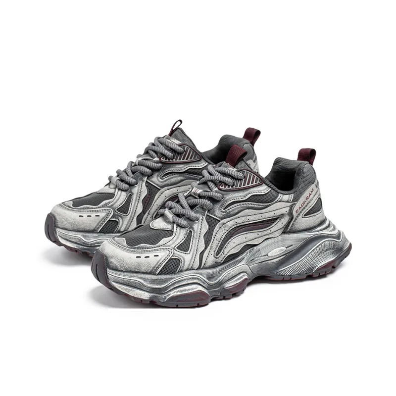 HACKBUTEER Low Top Chunky Sneakers Men's Box Included-3