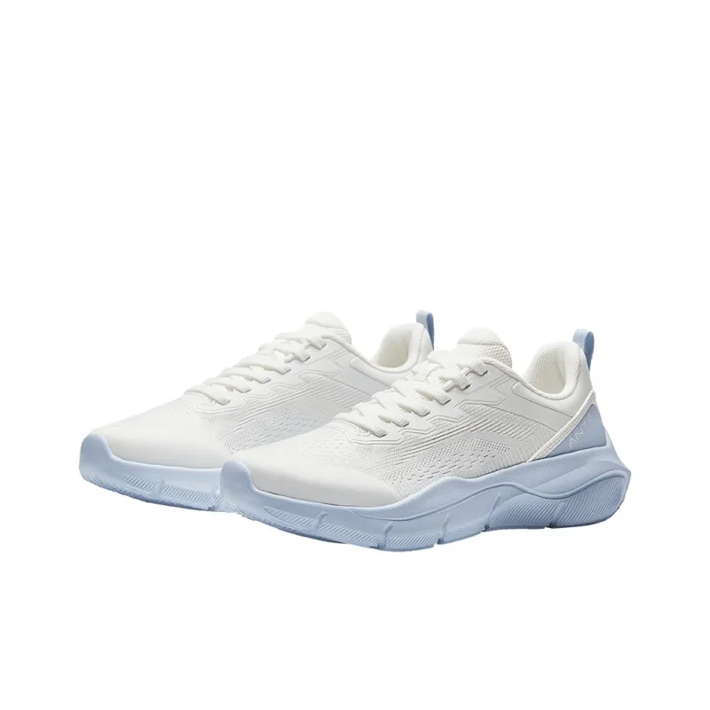 Anta Cushioning And Breathable Low Top Casual Running Shoes Women's White Blue-1