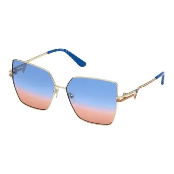 GUESS Butterfly Sunglasses Women's Gold
