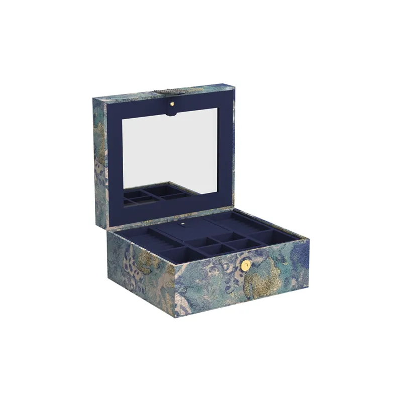 OOAK Lifestyle Series Jacquard Fabric Jewelry Boxes Women's-5