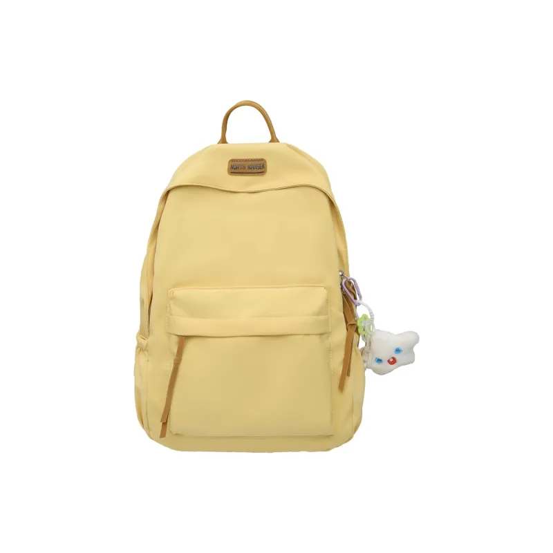 WICKBUEN Nylon Backpack Unisex White/Black/Yellow/Blue-6