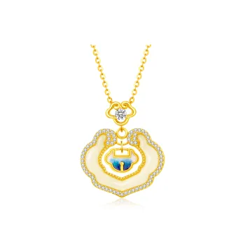 Lao Feng Xiang Chalcedony Necklaces Women's
