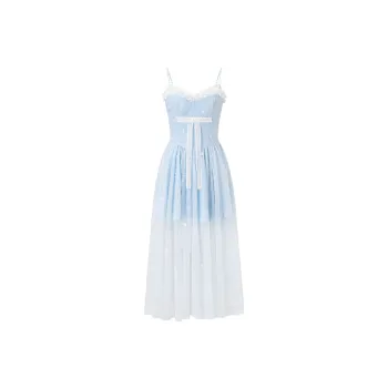 ACAINES Slip Dresses Women's Blue