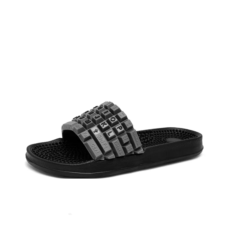 CariteSport EVA Quiet Slip Resistant Odor Resistant Abrasion Resistant Cushioning Slide Slippers Men's-0