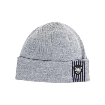 EMPORIO ARMANI Acrylic Beanies Men's Gray