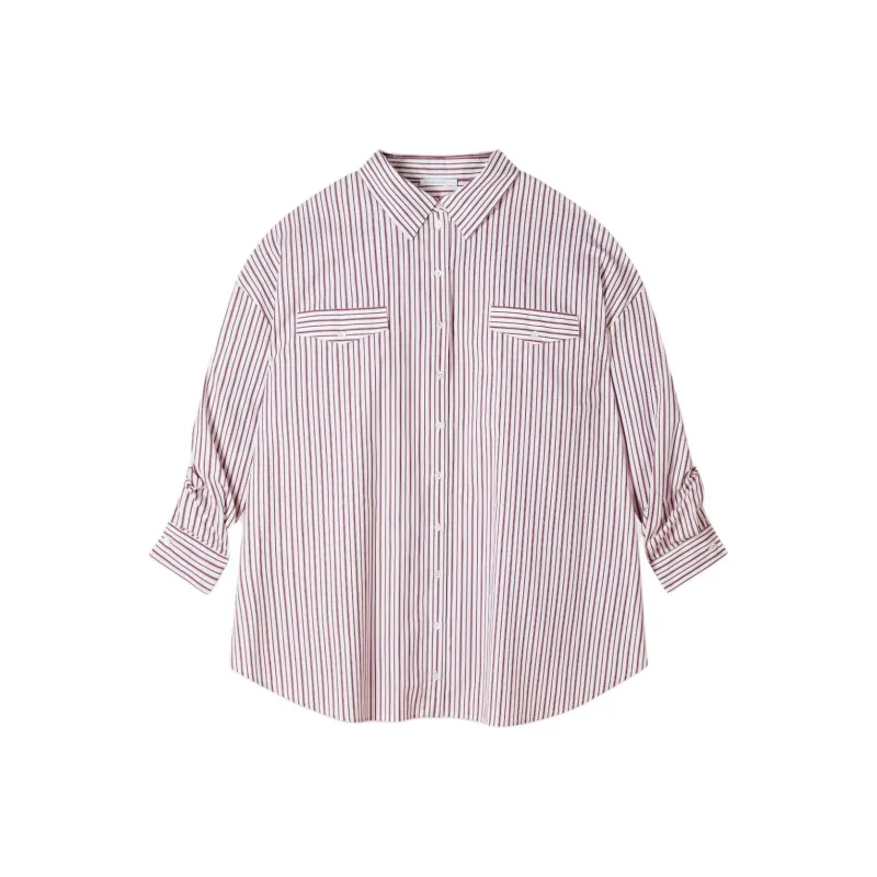 Patrizia Pepe Oversized Cotton Shirt Dress-0
