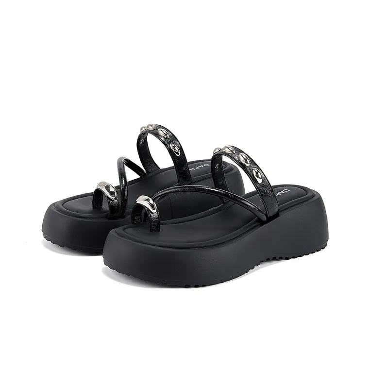 DAPHNE Cut Out Slide Slippers Women's-1