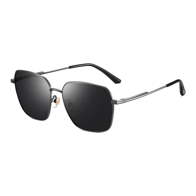 CAPONI Metal Irregular Shape Sunglasses Men's-0