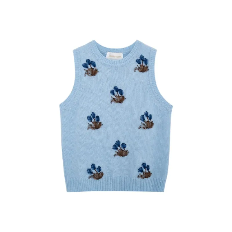 SHUSHU/TONG Tank Tops Women's Blue-0