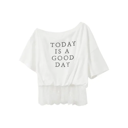 3COLOUR T Shirts Women's Cloud White