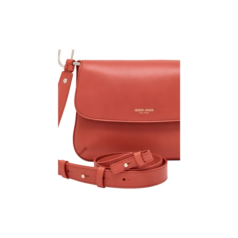 AMANI Calfskin Shoulder Bag, Crossbody Bag, Handbag Women's Orange-4