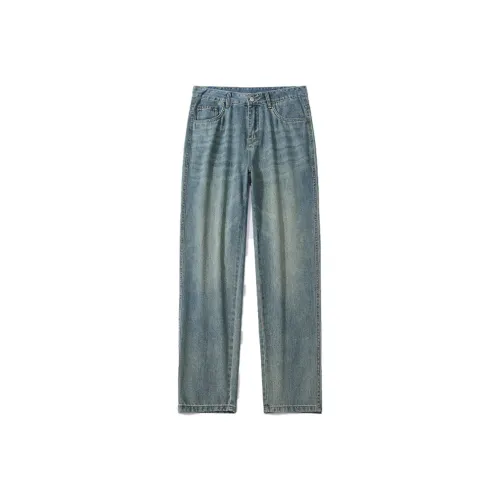 Go it alone Jeans Unisex Vintage Blue