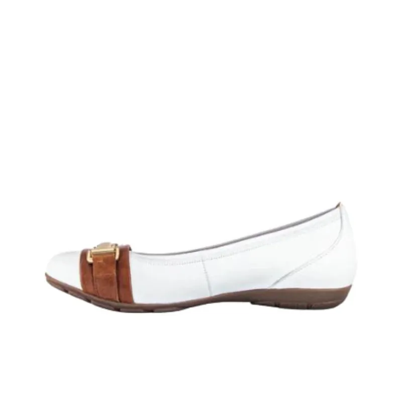 Gabor Fashion Casual Single Shoes 1.8cm Women's White-1