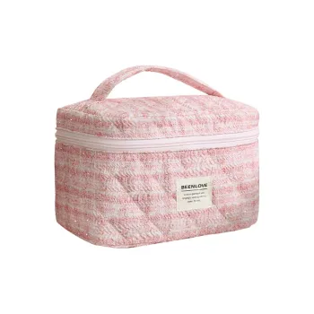 LIANXIANGKE Chanel Inspired Capacity Premium Feel Makeup Bags Packable