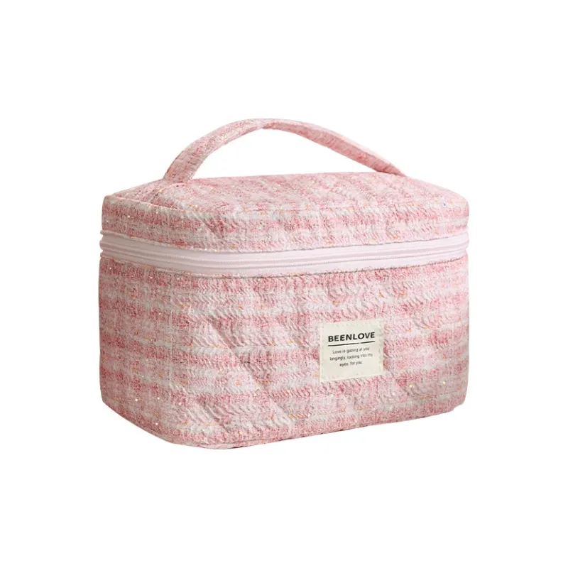 LIANXIANGKE Chanel Inspired Capacity Premium Feel Makeup Bags Packable-0