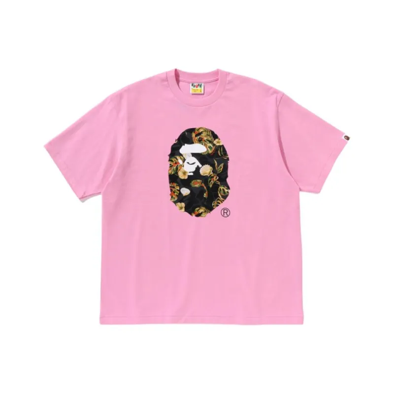 Bape Vacation Pattern Ape Head Relaxed Fit Tee-2
