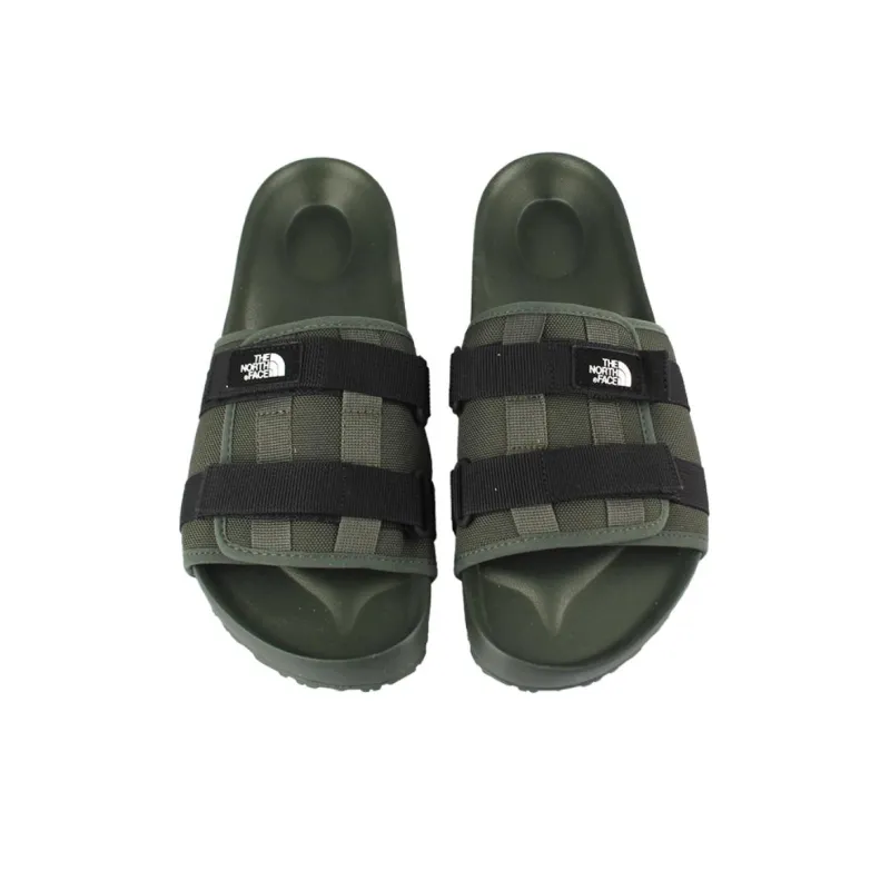 THE NORTH FACE WOVEN SLIDE EX Quiet Slip Resistant Slide Slippers Unisex Army Green-3