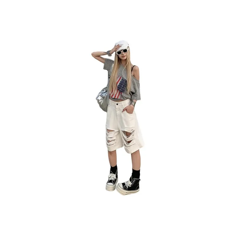 The New Age Family Denim Shorts Women's-5