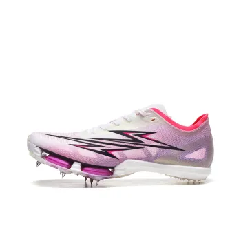 Dynamic Power Durable Breathable Coverage Low Top Training Sprint Running Shoes Unisex White Purple