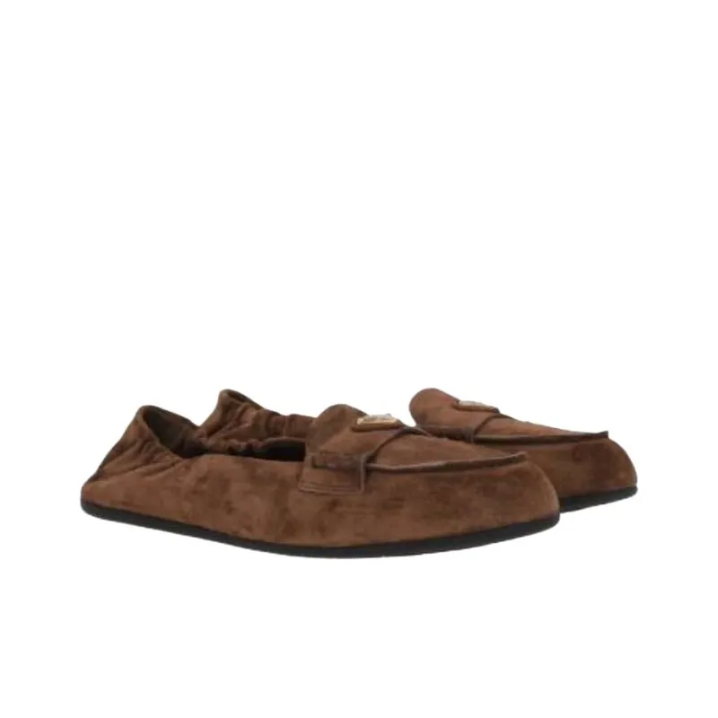PRADA Casual Single Shoes Women's Brown-2