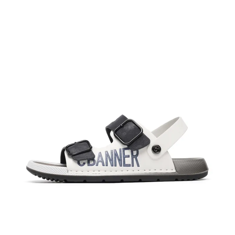 C°BANNER Beach Sandals Men's White Blue-0