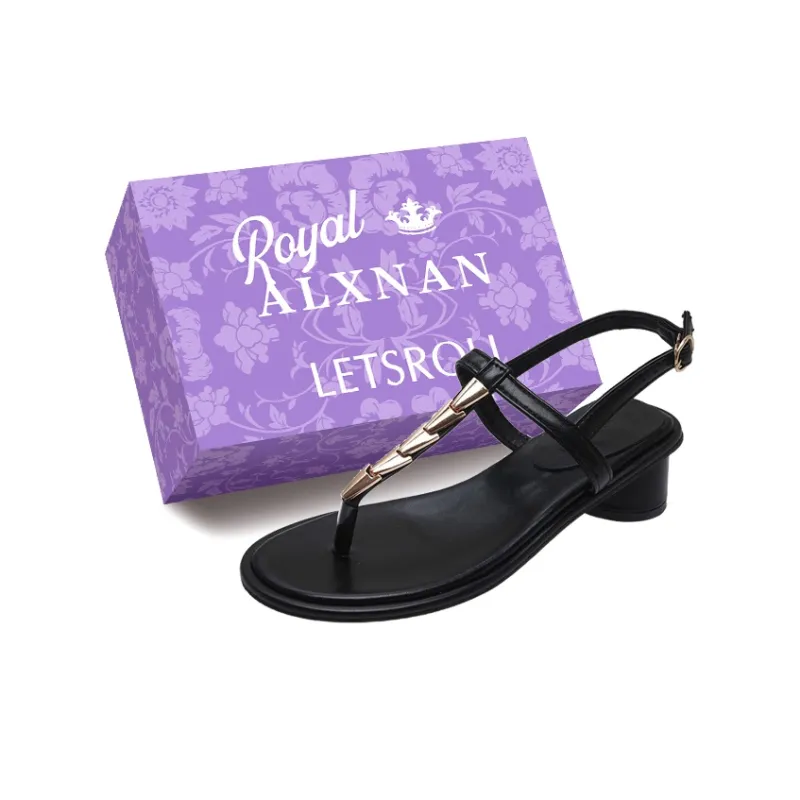 Alxnan One Strap Sandals Women's Box-0