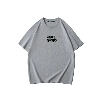 YK&YB T Shirts Unisex Gray