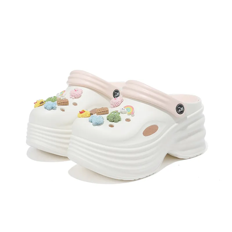 CARDANRO Small sized Sky Vegetables Clogs Women's-4