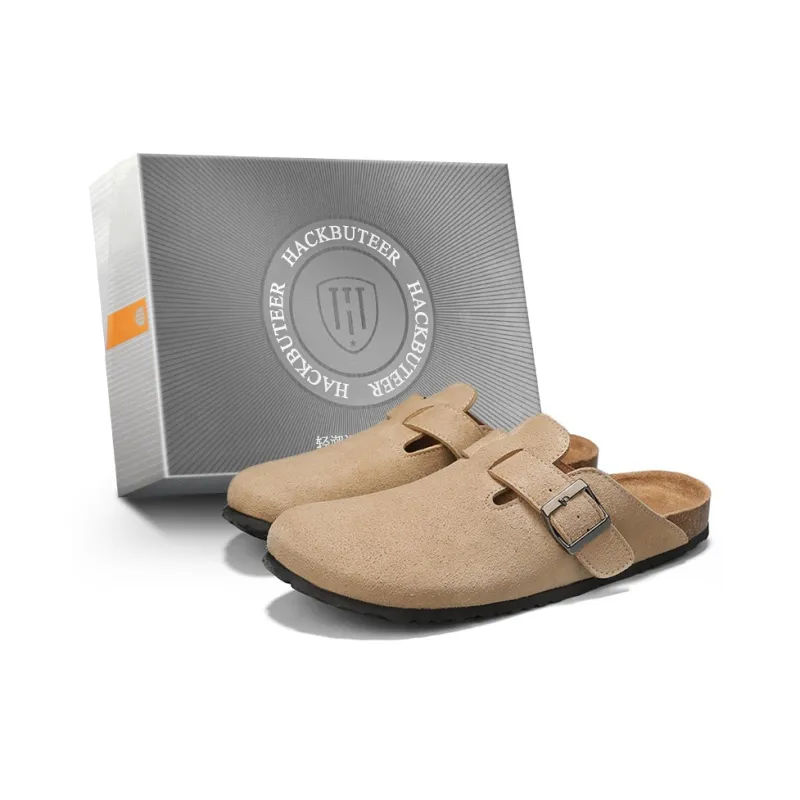 HACKBUTEER Closed Toe Slippers Unisex Box Included-5
