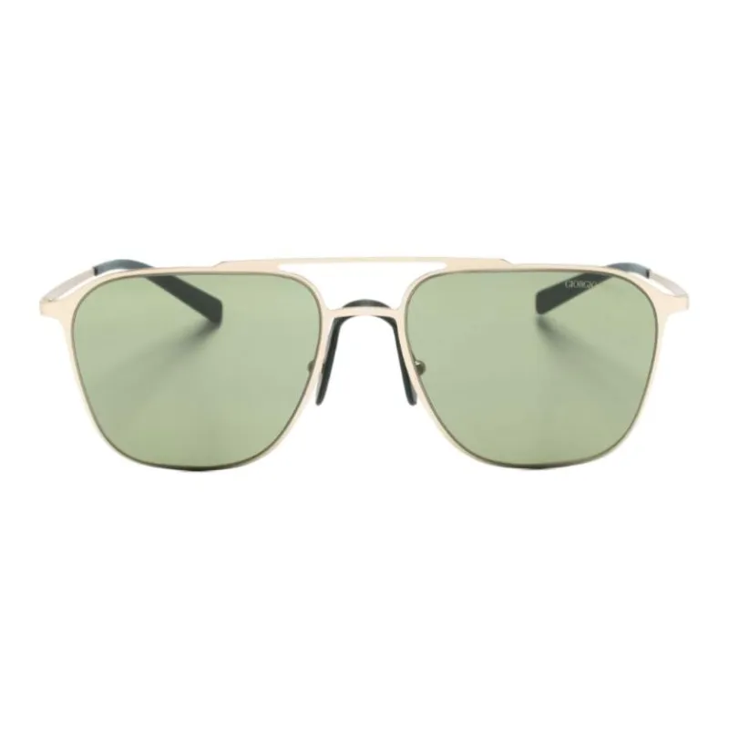 AMANI Subject To Official Website Square Sunglasses Men's Gold-1