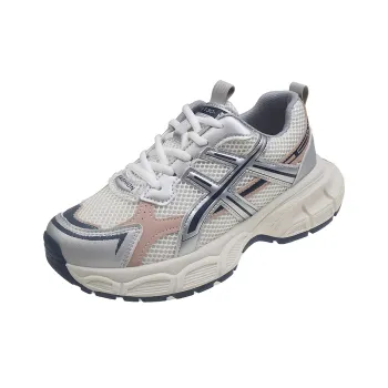SUPEREDGE Slip Resistant, Breathable, Lightweight Low Top Chunky Sneakers Women's