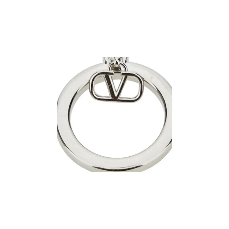 Valentino Crystal Rings Unisex Silver-1