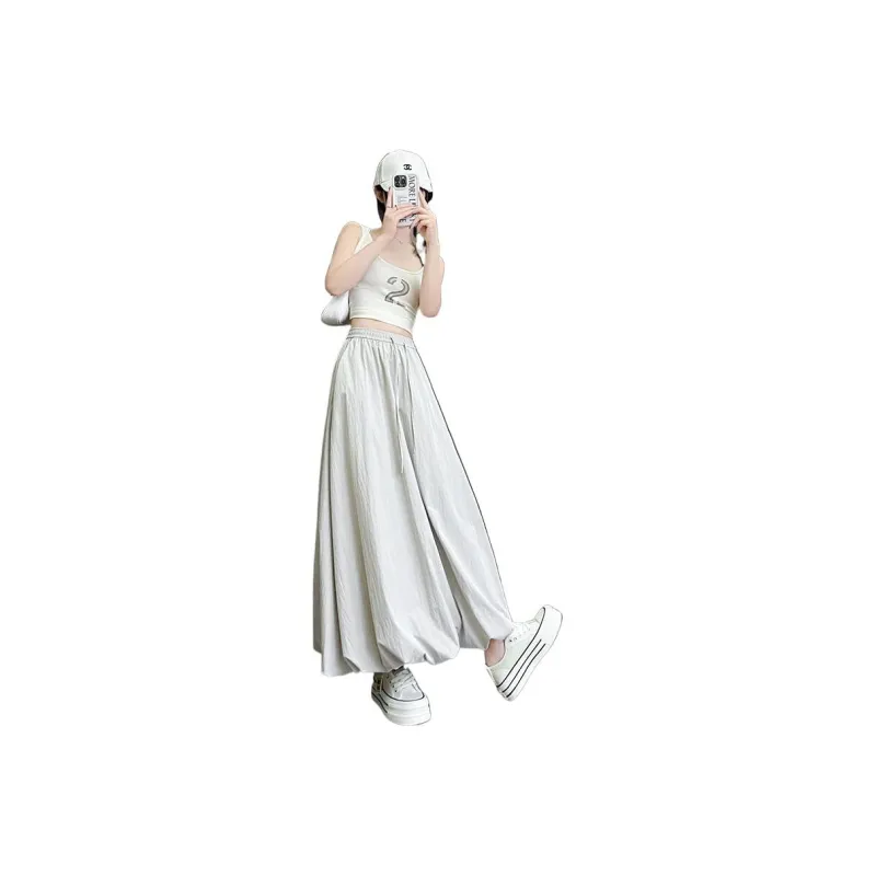 GUAILILUOLI Casual Long Skirt Women's-1