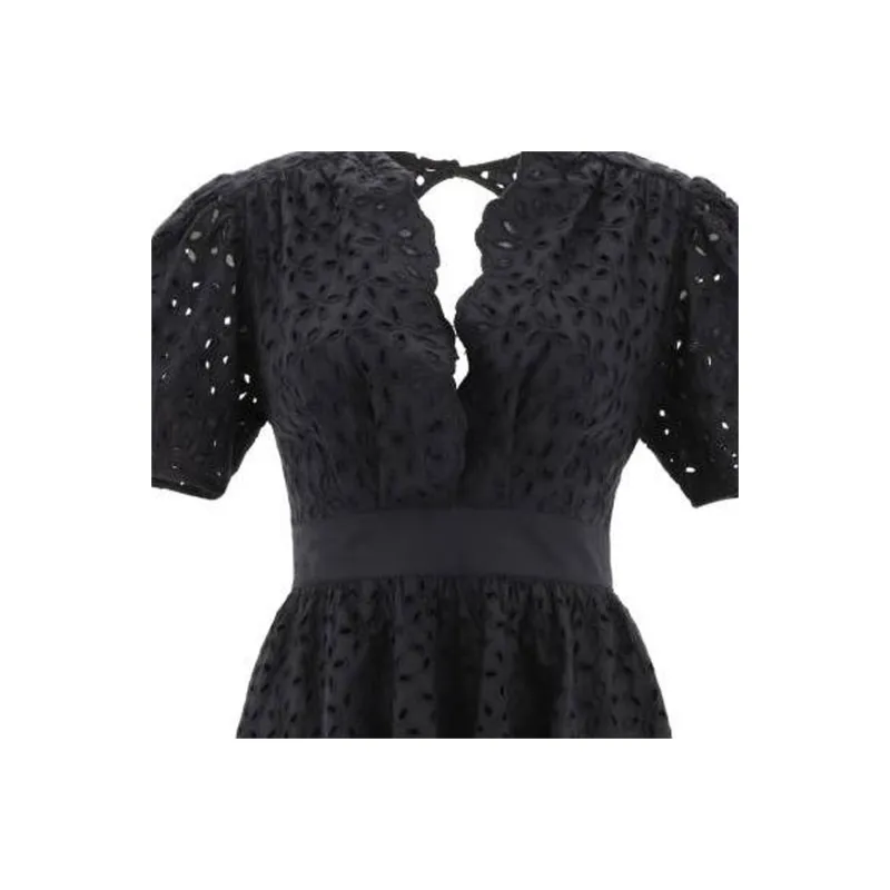 PINKO Broderie anglaise Cotton Short Dress-3