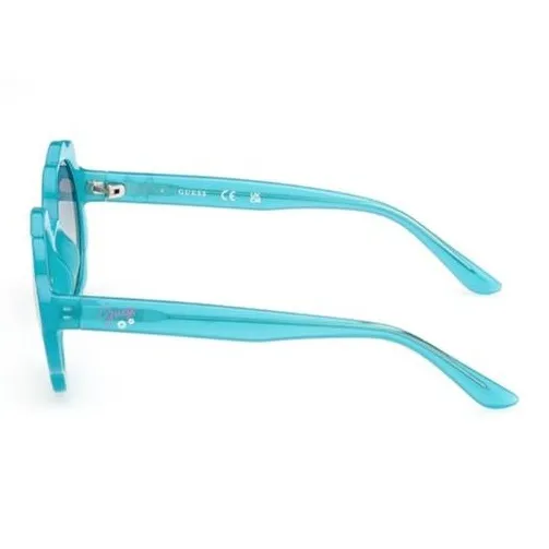 GUESS Acetate Irregular Shape Sunglasses Kids' Blue-2