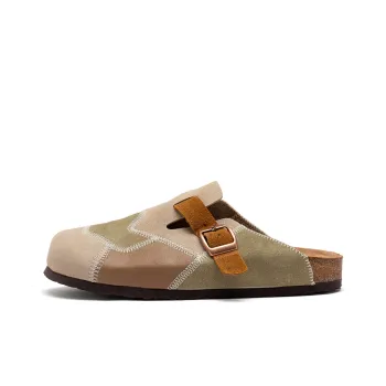 JEANSWEST Cork Sole Quiet, Odor Resistant, Slip Resistant Closed Toe Slippers Unisex