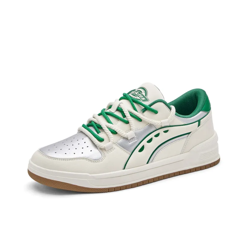 Dickies Low Top Skateboard Shoes Men's White Green-1