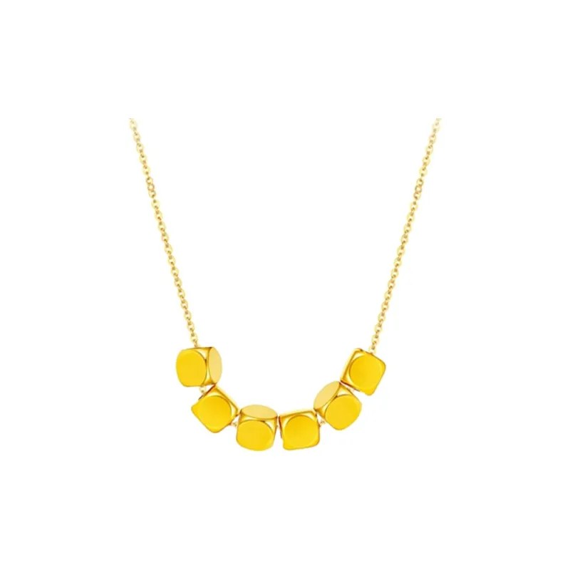 CHINA GOLD Solid Gold Necklaces Women's-7