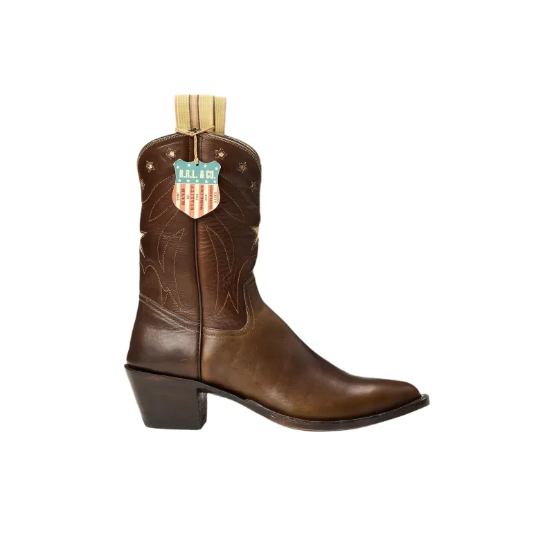 LAUREN RALPH LAUREN Holly Plainview Ankle Boots 5cm Women's Brown-1
