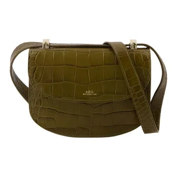 A.P.C Genève Leather Crossbody Bag Shoulder Bag Women's Green