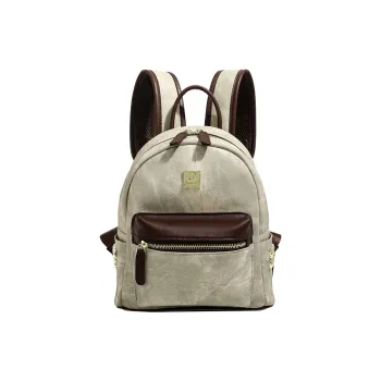 H YXIANG Microfiber Synthetic Leather Backpack Women's Green