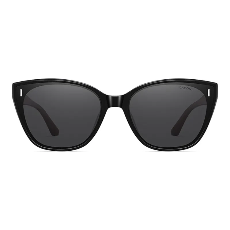 CAPONI Plate Frame Cat Eye Sunglasses Unisex-1
