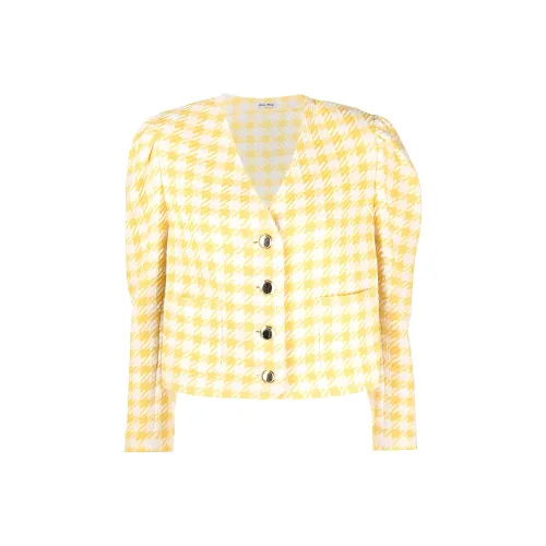 MIU MIU Jackets Women's Yellow