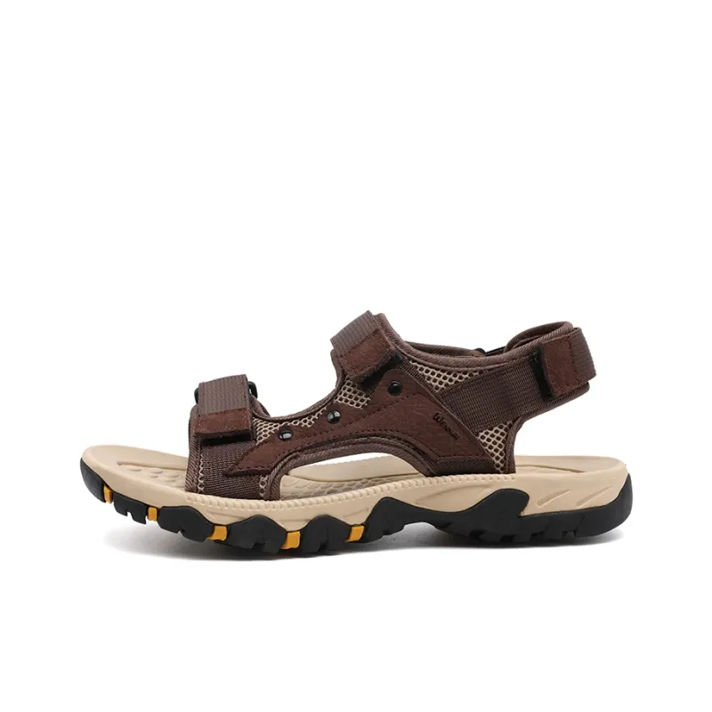 Wen Nai Beach Sandals Men's Brown-0