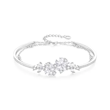 Lao Feng Xiang S925 Silver Bangles Women's