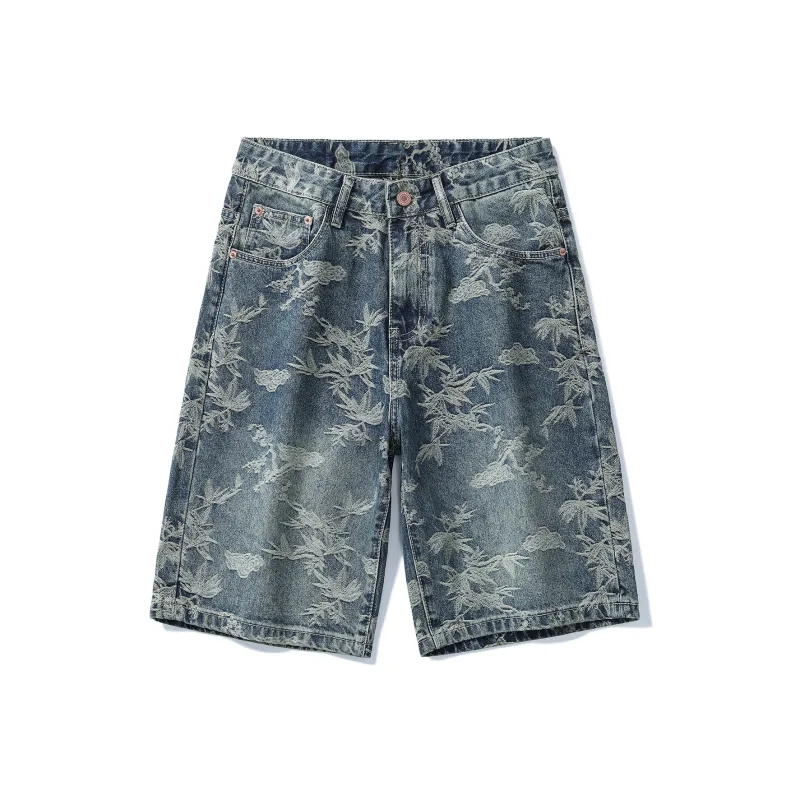 SANTASTIC Denim Shorts Men Blue-0
