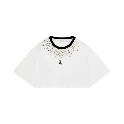 Patrizia Pepe Crystal embellished T shirt