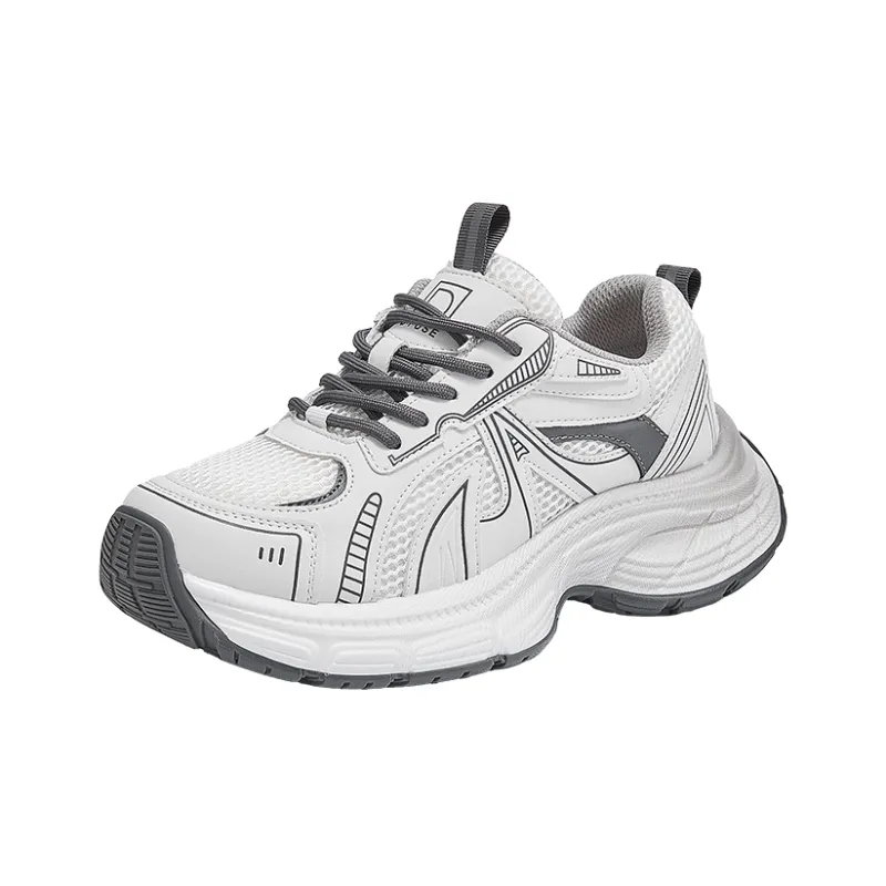 D FUSE SCANDINAVIA Abrasion Resistant Height Increasing Slip Resistant Breathable Low Top Chunky Sneakers Women's-6